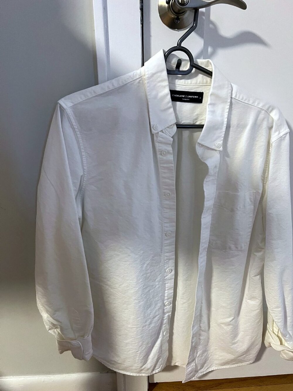 Everlane Uniform White Oxford Button Down Shirt Size S